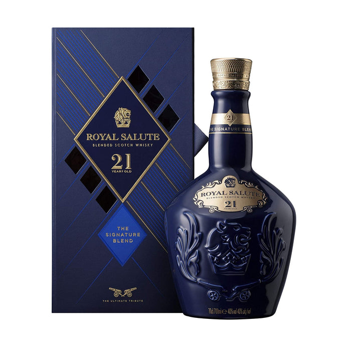 (Official Agent Stock) Royal Salute 21 Years Old The Signature Blend ABV 40% 70cl with Gift Box