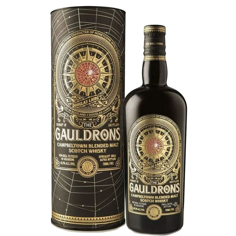 (Flash Sale - 60% off at check out) Douglas Laing's The Gauldrons Campbeltown Blended Malt Scotch Whisky ABV 46.2% 70cl With Gift Box