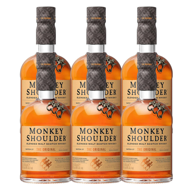 Monkey Shoulder Blended Malt Scotch Whisky ABV 40% 700ml x 6 Bottles