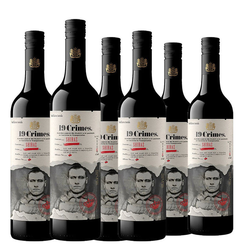 19 Crimes Shiraz 75cl x 6 Bottles