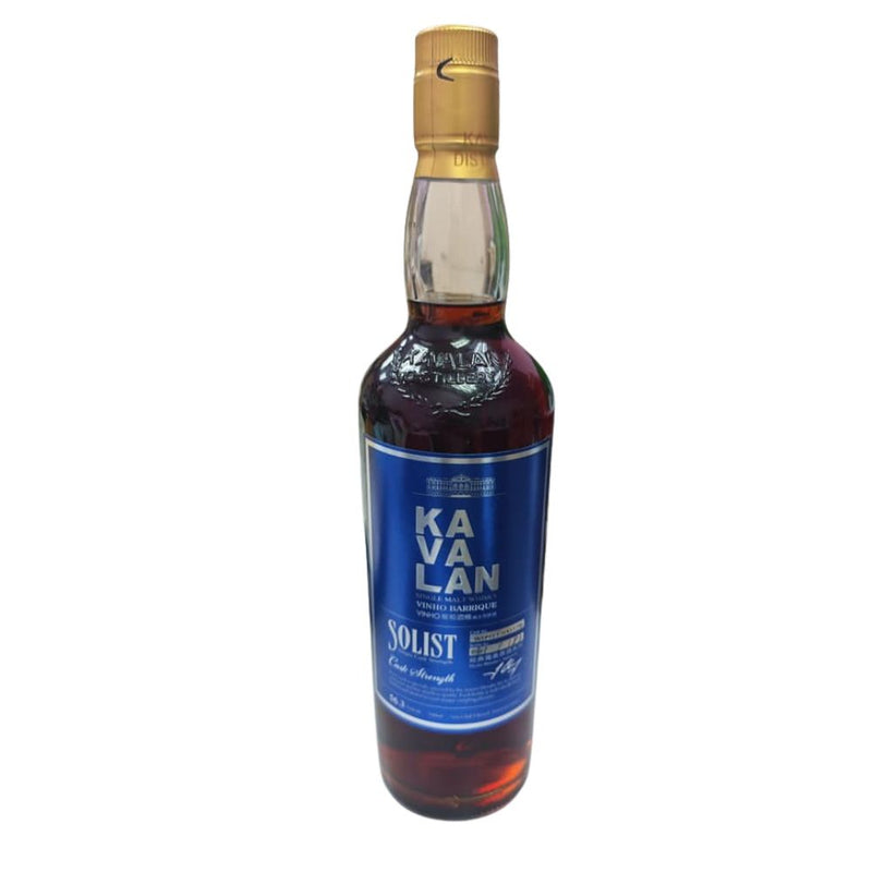 Kavalan Solist Vinho Barrique (Earlier releases) Single Cask Cask Strength (pre 2020) ABV 56.3% 70cl with Gift Box (Vintage bottle. The box is not in good condition due to age, but the whisky bottle itself is in excellent condition.) (W091120037B)