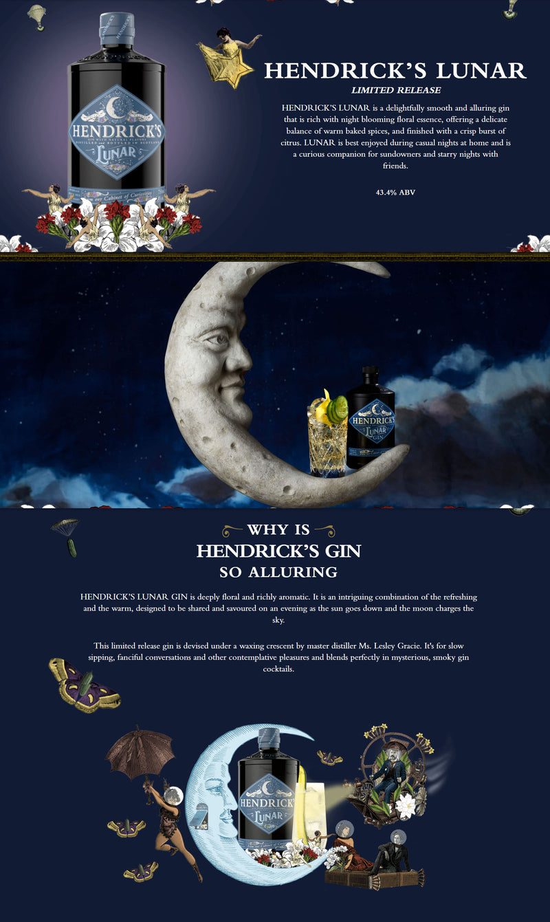 Hendrick’s Lunar Gin ABV 43.4% 700ml