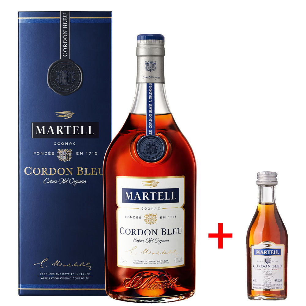 Martell Cordon Bleu 1000ml with Gift Box + Martell Cordon Bleu