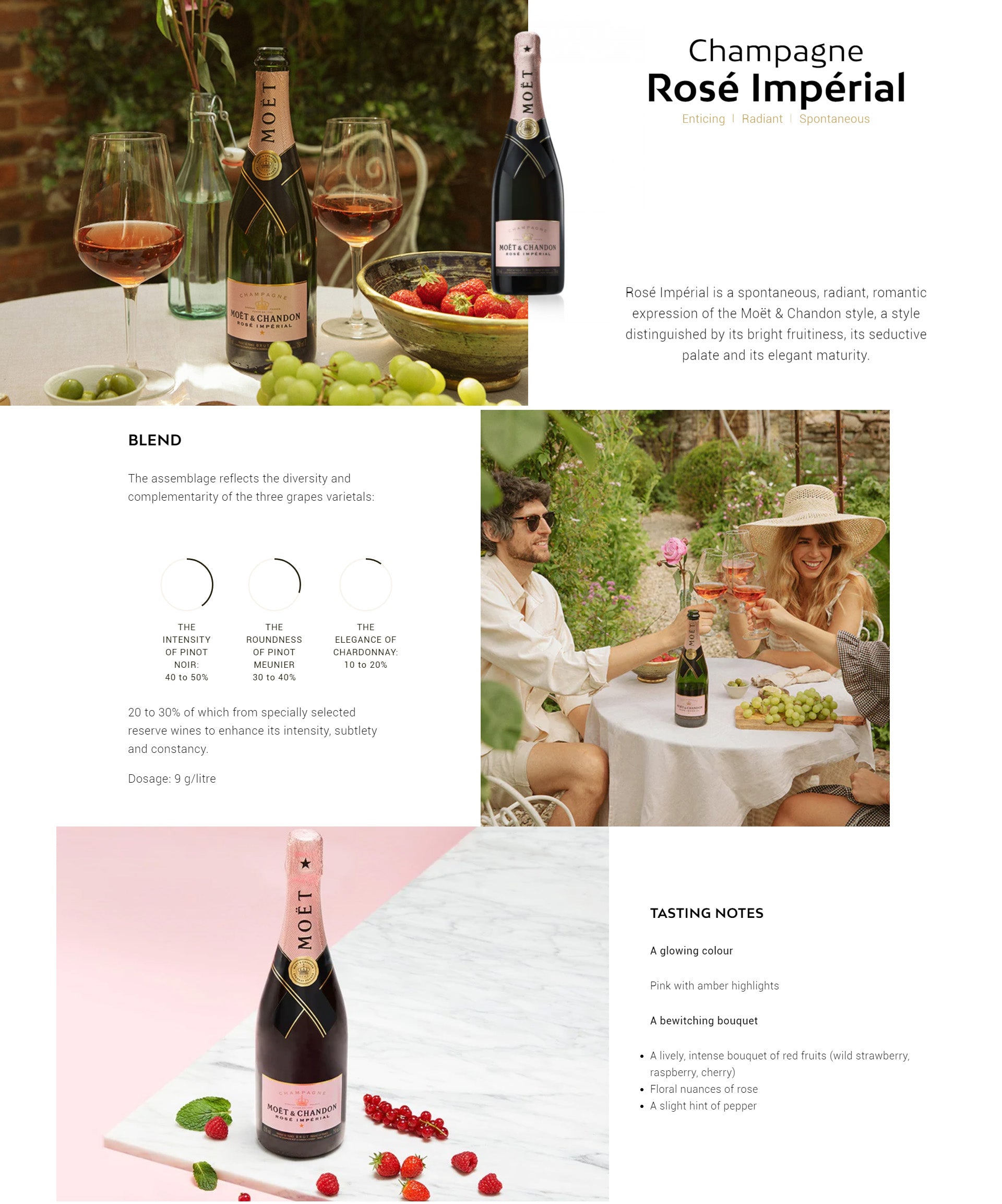 Moet & Chandon Rose Imperial Champagne (I Love You) ABV 12% 750ml