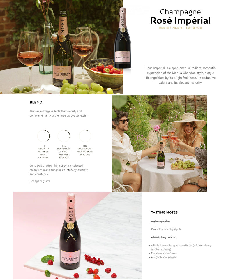 Moet & Chandon Rose Imperial Champagne (I Love You) ABV 12% 750ml with Gift Box