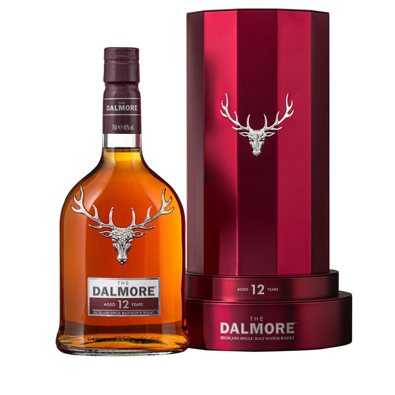 The Dalmore 12 Year Old Highland Single Malt Scotch Whisky ABV 40% 70cl - Pedestal Gift Tin