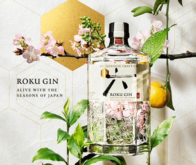 Roku Gin ABV 43% 700ml with Highball Glass