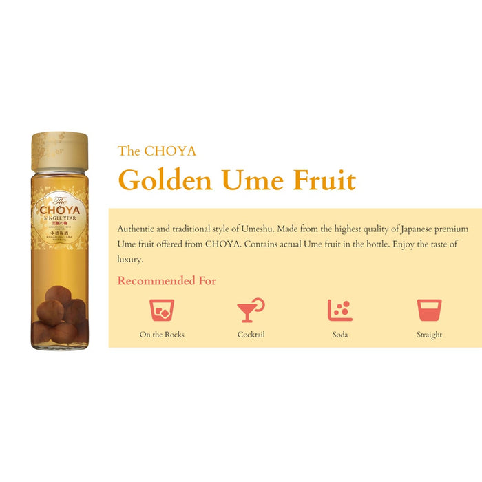 Choya Umeshu Golden Fruit ABV 15% 650ml
