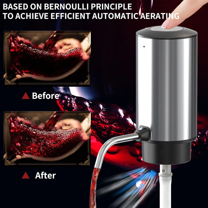 Electric Wine Aerator & Dispenser Rechargeable