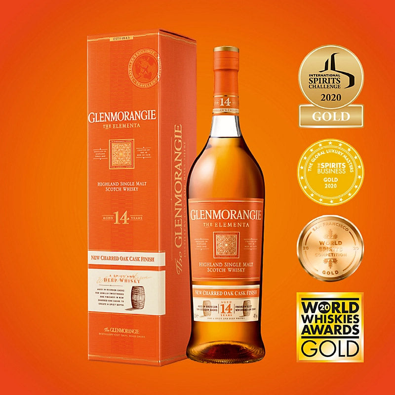 Glenmorangie Elementa 14 Years Old ABV 43% 1000ml with Gift Box (1L)
