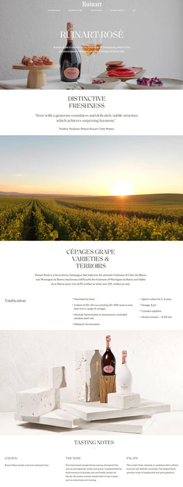 Ruinart Champagne Rose ABV 12.5% 750ml No Box