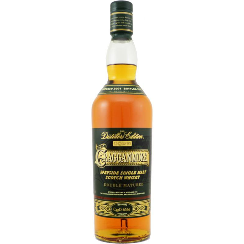(Clearance) Cragganmore 2001 Distillers Edition (Bottled in 2014) Speyside Single Malt Scotch Whisky ABV 40% 1000ml with Gift Box (1L)