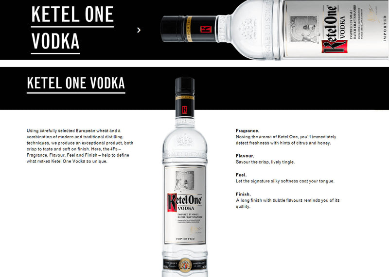 (Clearance) Ketel One Vodka Original ABV 40% 1000ml (1L)