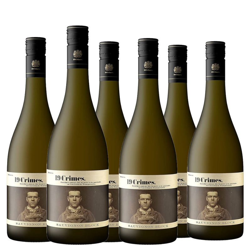 19 Crimes Sauvignon Block White Wine 75cl x 6 Bottles