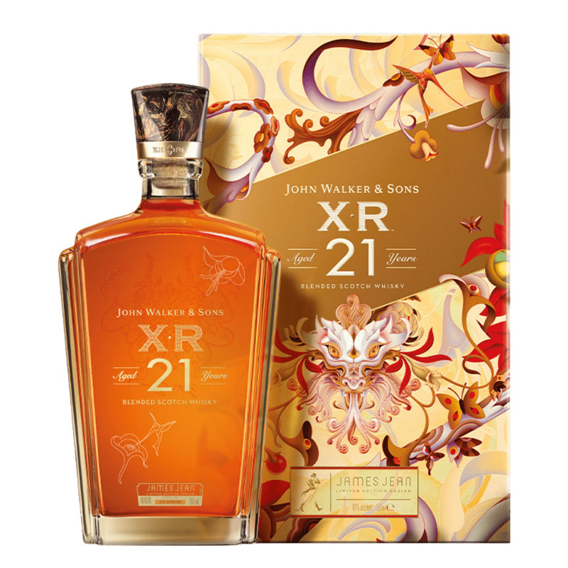 Johnnie Walker XR 21 Year of the Dragon 750ml FREE Limited Edition XR 21 Glasses
