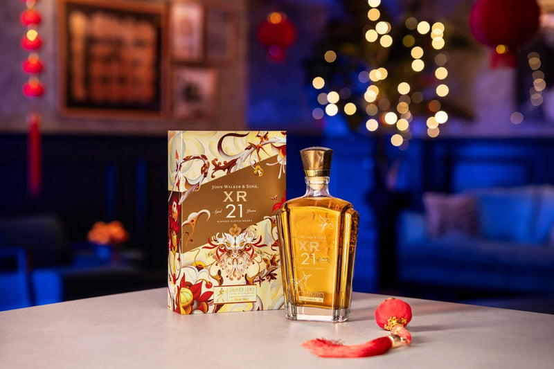 Johnnie Walker XR 21 Year of the Dragon 750ml FREE Limited Edition XR 21 Glasses