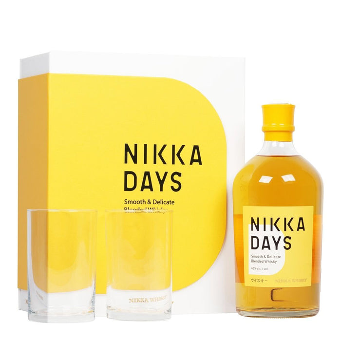 Nikka Days Smooth & Delicate Blended Whisky + 2 Glasses Giftbox ABV 40% 700ml