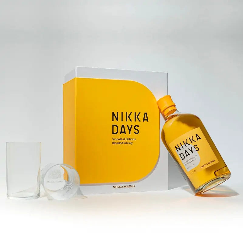 (Gift Set) Nikka Days Smooth & Delicate Blended Whisky + 2 Glasses Giftbox ABV 40% 700ml