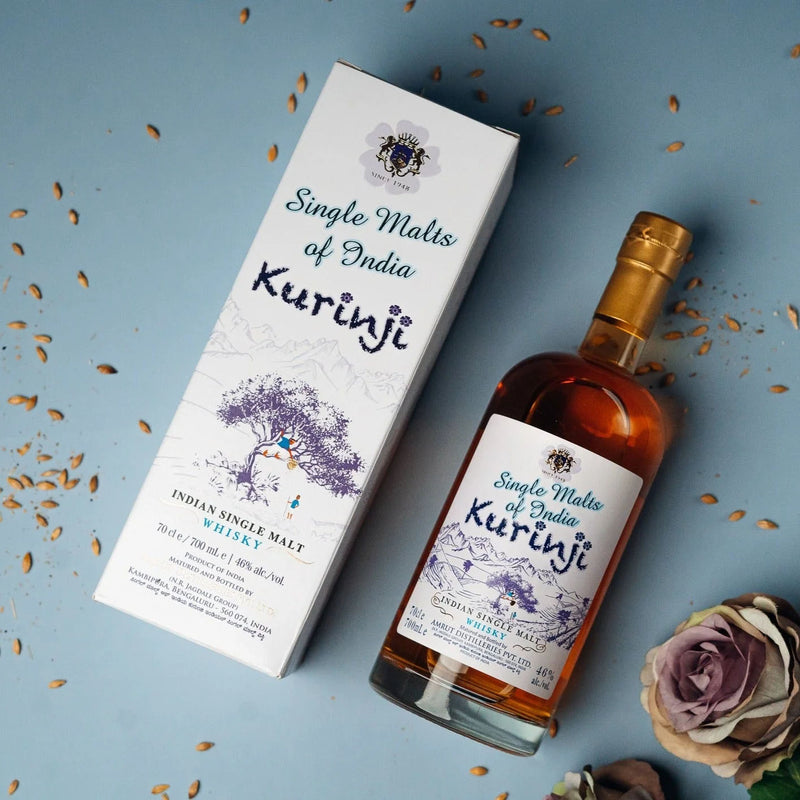 (EOY Sale - 10% off at Check Out) Amrut Kurinji Single Malts Of India ABV 46% 70cl With Gift Box
