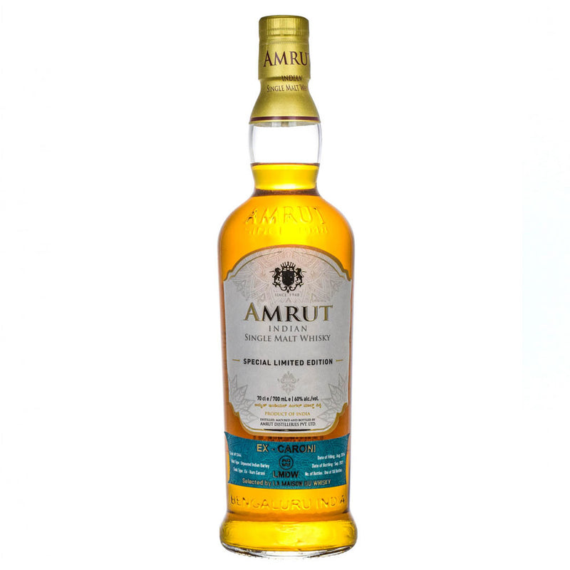 Amrut 2014 Special Limited Edition Ex-Rum Caroni Single Cask #5144 Indian Single Malt Whisky ABV 60% 70cl