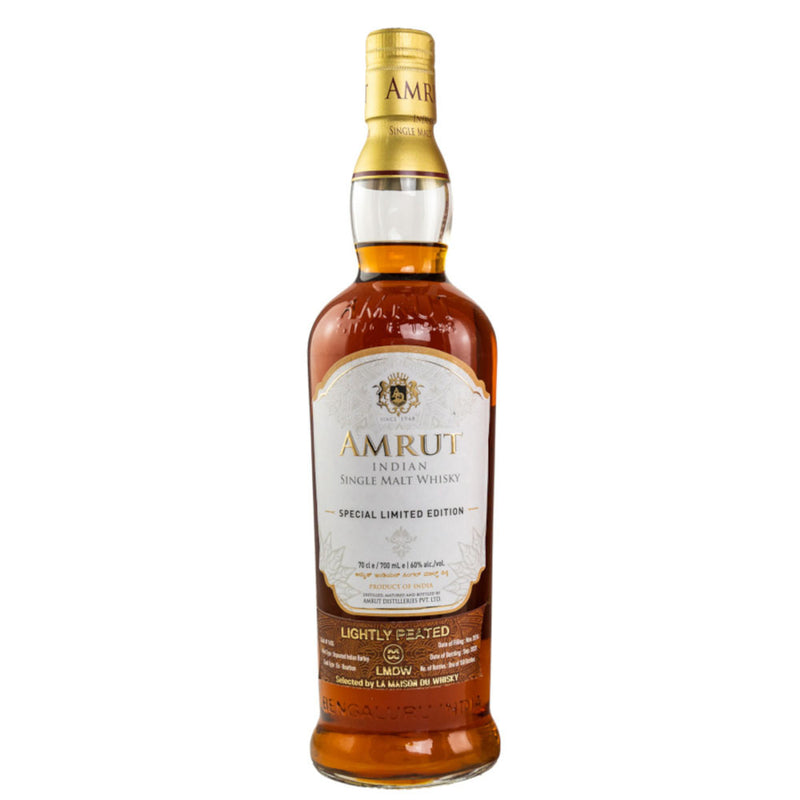 Amrut 2014 Special Limited Edition Ex-Bourbon Lightly Peated Cask #1405 Indian Single Malt Whisky ABV 60% 70cl