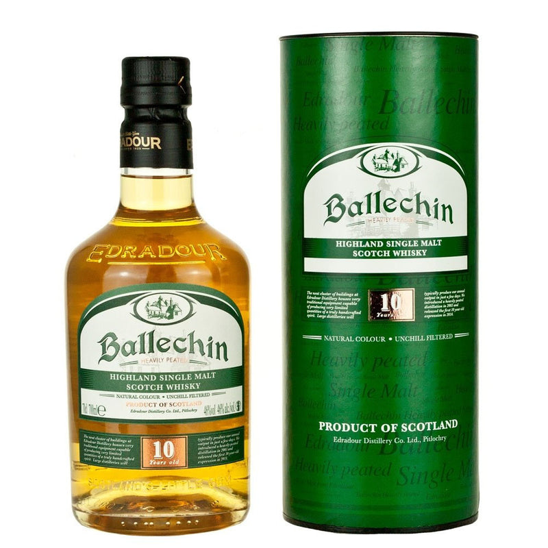 Ballechin 10 Years Heavily Peated Highland Single Malt Scotch Whisky ABV 46% 70cl