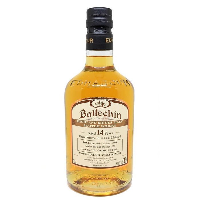Ballechin 14 Years 2008 Single Malt Scotch Whisky Grand Arome Rum Cask#226 ABV 61% 700ml