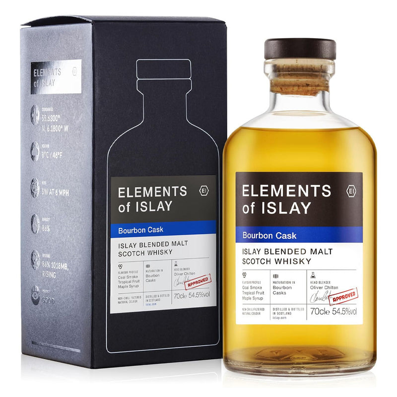 Elements Of Islay Bourbon Cask Blended Malt Scotch Whisky ABV 54.5% 700ml