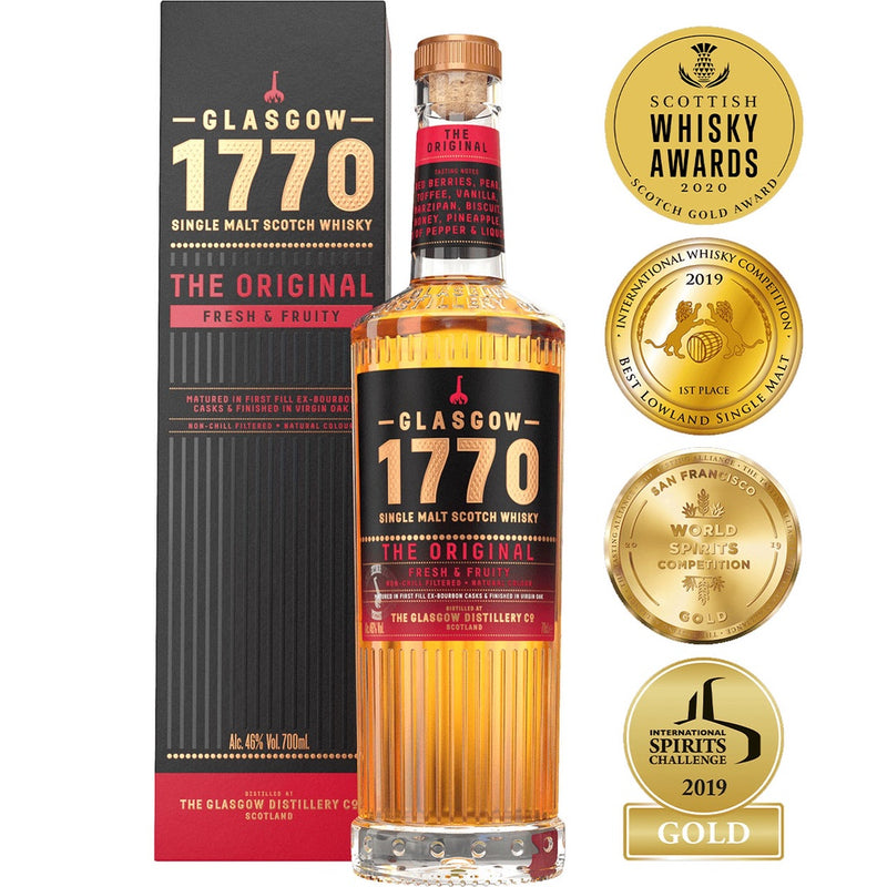 Bundle Deal - Glasgow 1770 The Original Single Malt+Peated Single Malt+Triple Distilled Single Malt 700ml