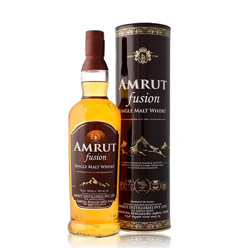 Amrut Fusion Single Malt Whisky ABV 50% 700ml x 2 bottles
