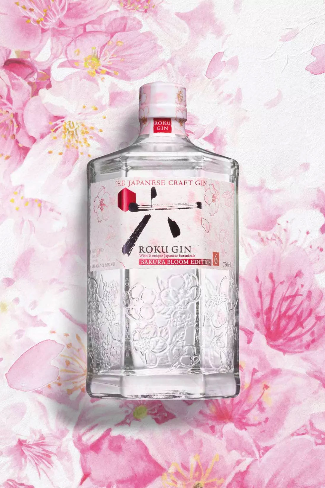 Suntory Roku Gin Sakura Bloom Edition ABV 43% 700ml — The Liquor
