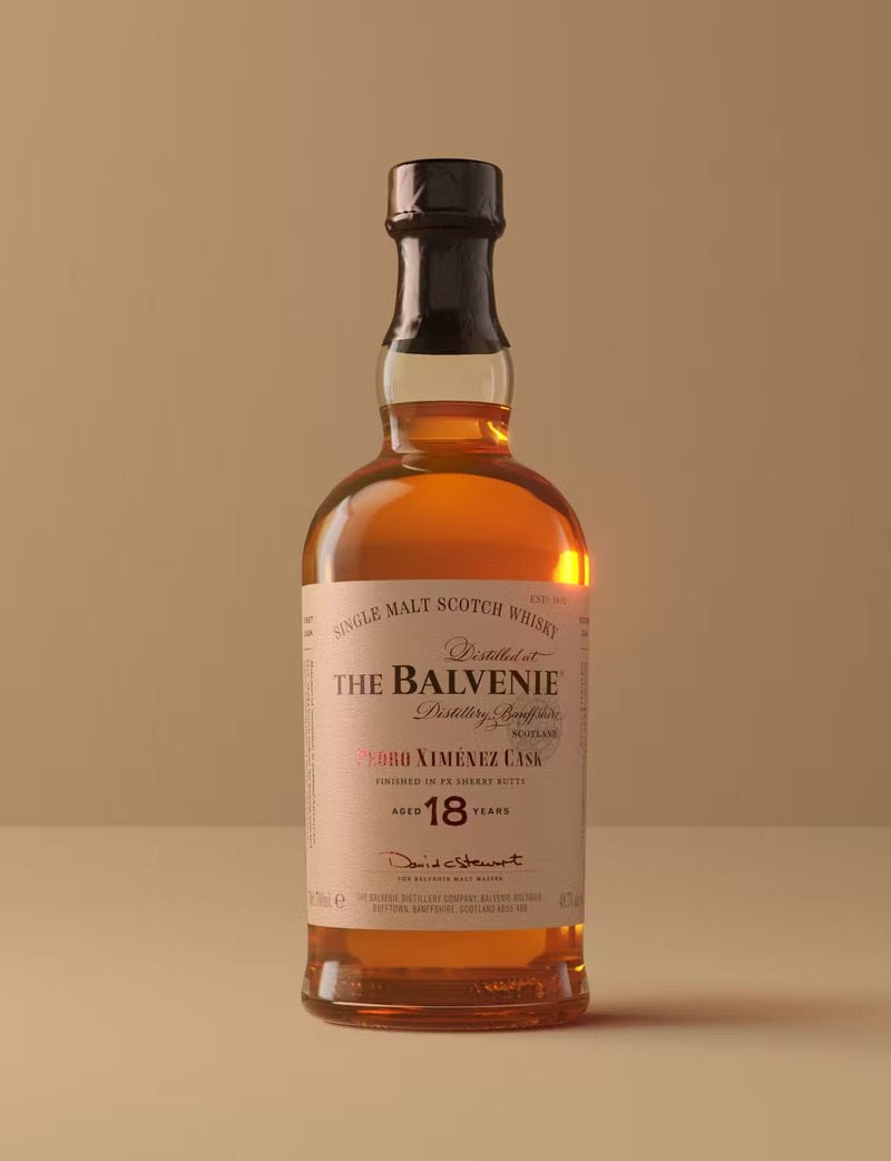 The Balvenie 18 Year Old Pedro Ximenez Cask Speyside Single Malt Scotch Whisky ABV 48.7% 70cl with Gift Box