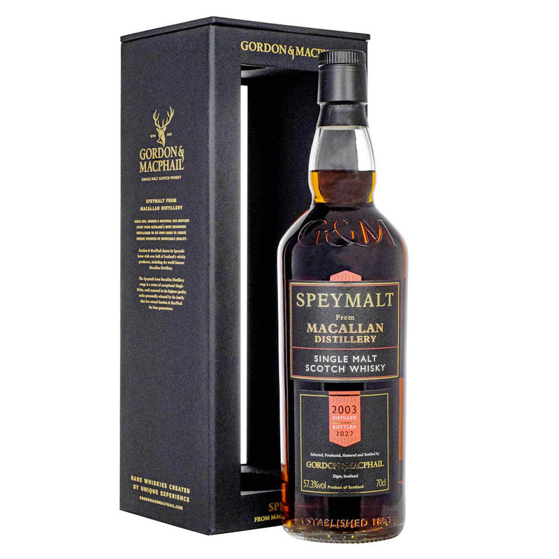 The Macallan 18 Year Old 2003 Speymalt #6716 Gordon & Macphail Highland Single Malt Scotch Whisky ABV 57.3% 70cl with Gift Box