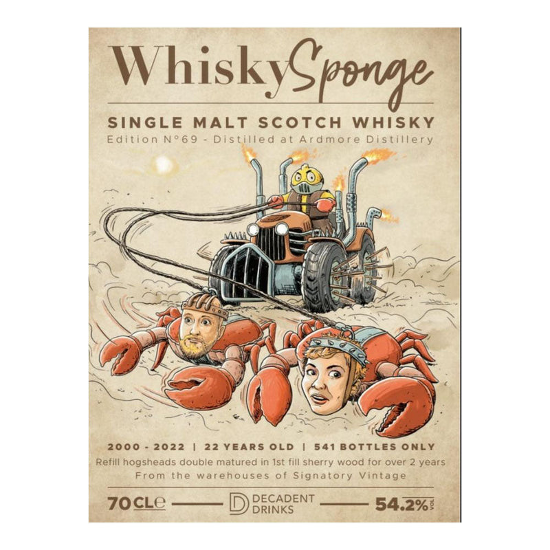 Ardmore 2000 22 Year Whisky Sponge Edition No.69 ABV 54.2% 700ml (Pre-Order 7 Days)