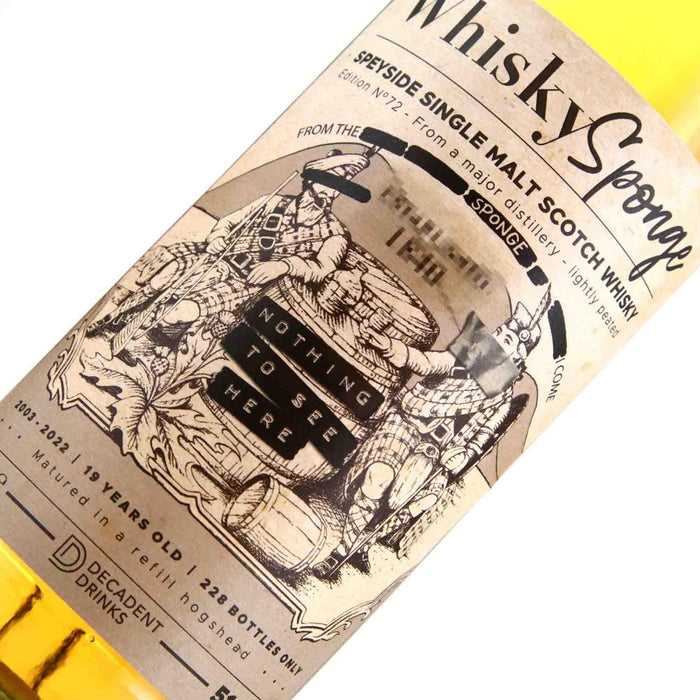 Secret Speyside 2003 19 Year Old Whisky Sponge Edition No.72 ABV 51.2% 700ml (Pre-Order 7 Days)