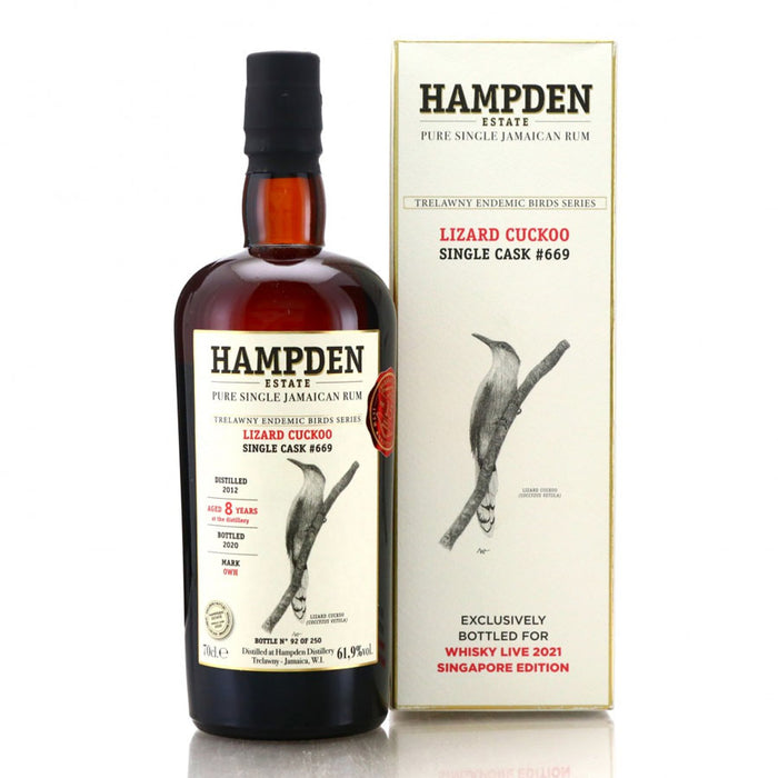 Hampden OWH 2012 Single Cask 8 Year Old #669 Whisky Live 2021 – Singapore Edition ABV 61.9% 700ml