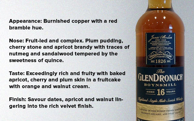 The Glendronach Boynsmill 16 Year Old Highland Single Malt Scotch Whisky ABV 46% 70cl with Gift Box