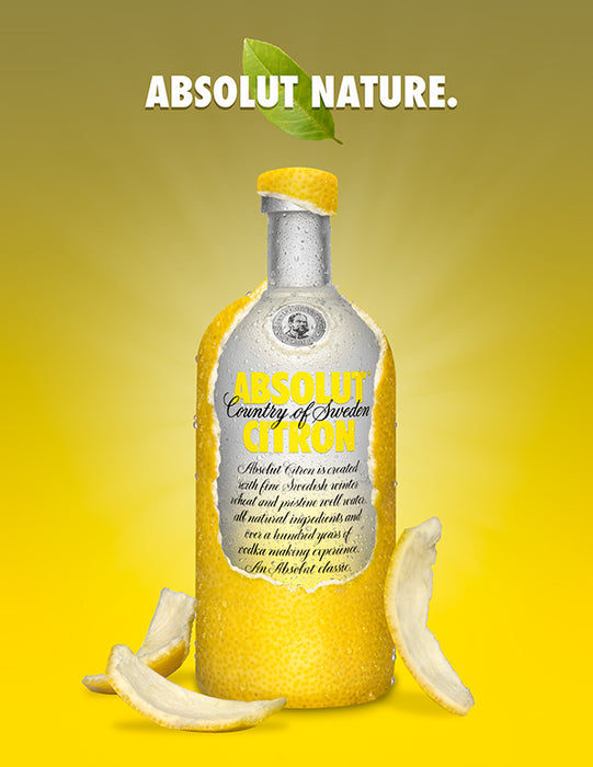 (1L) Absolut Citron ABV 40% 1000ml