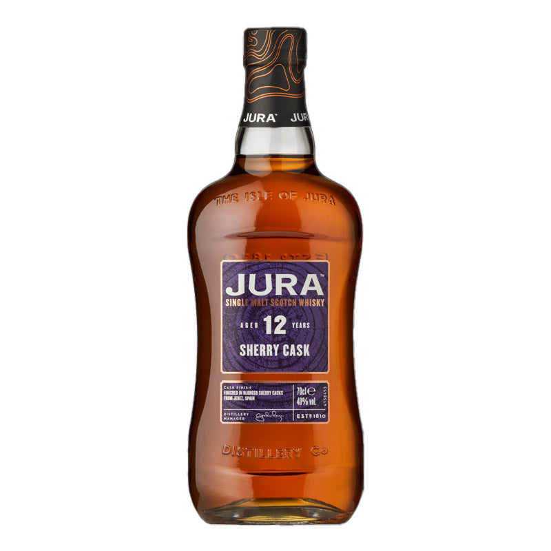 (Gift Set) Jura 12 Year Old  Sherry Cask Single Malt Whisky with 2 Whisky Glasses Gift Set
