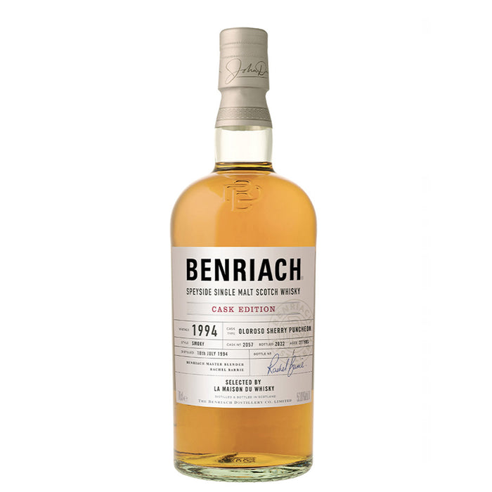 The BenRiach 1994 27 Year Old Smoky Single Malt Scotch Whisky ABV 53% 70cl With Gift Box (Cask Edition, Cask 2059 ABV 53% 700ml