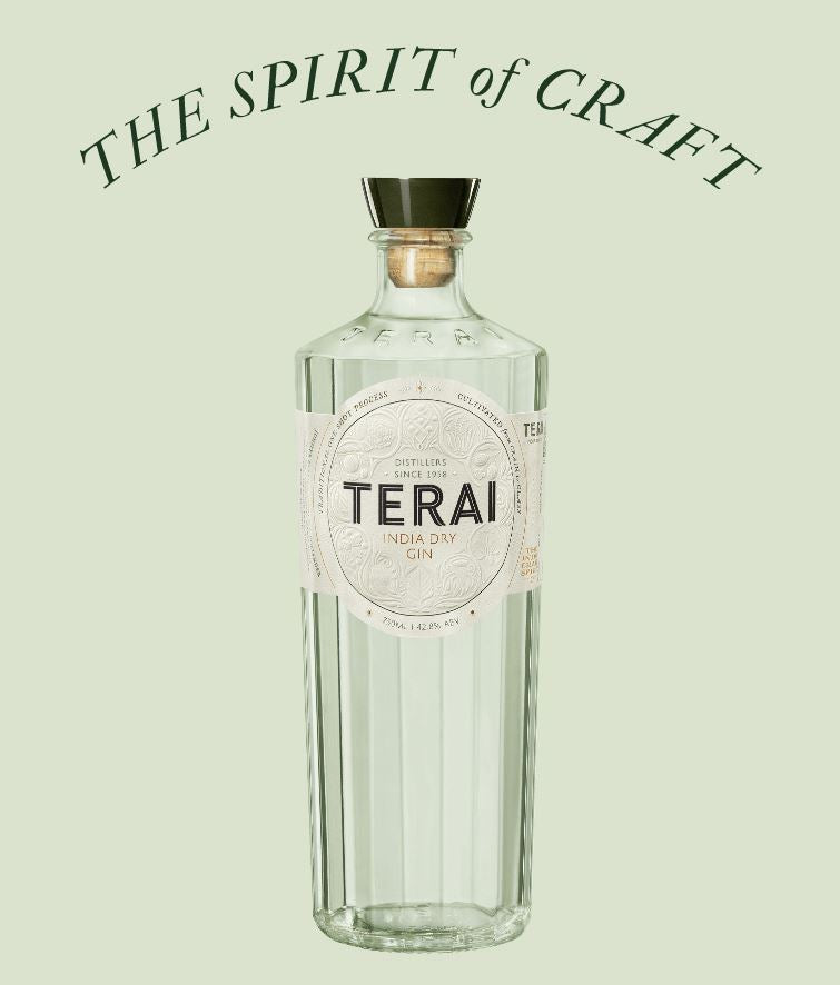 Terai Indian Dry Gin ABV 42.8% 750ml