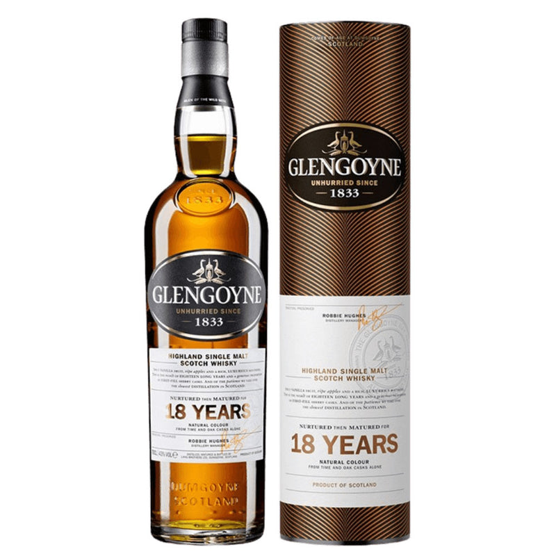 Glengoyne 18 Year Old Highland Single Malt Scotch Whisky ABV 43% 750ml