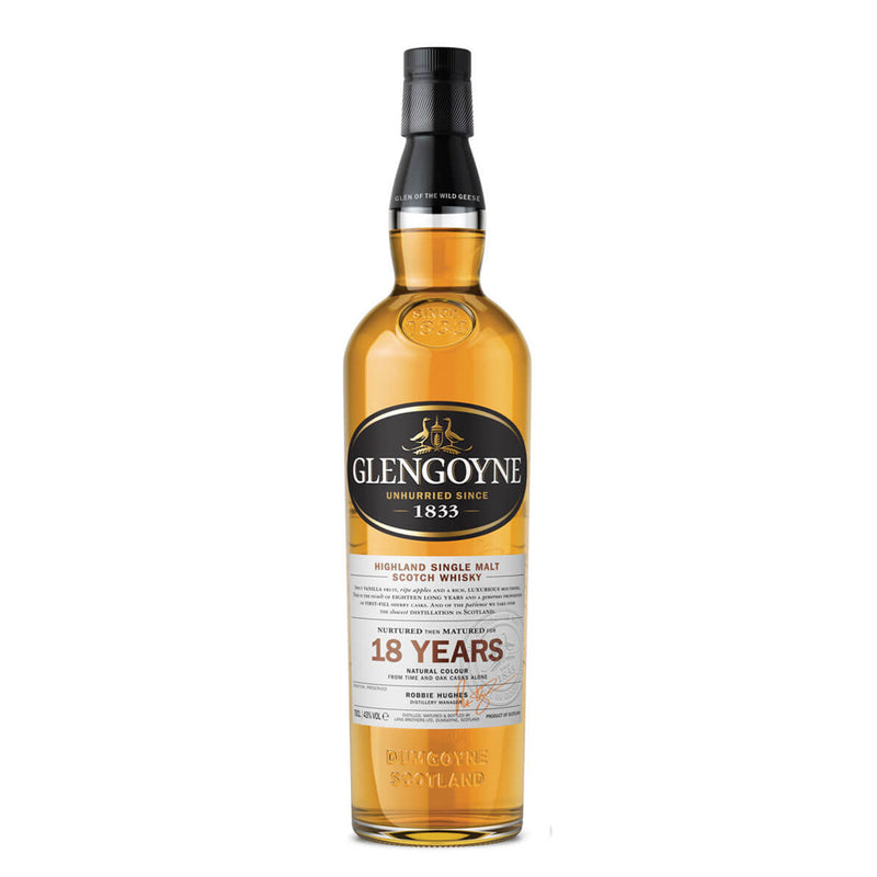 Glengoyne 18 Year Old Highland Single Malt Scotch Whisky ABV 43% 750ml
