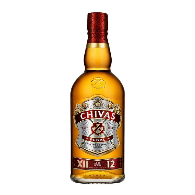 Chivas Regal 12 Year Old Blended Scotch Whisky ABV 40% 750ml (750ml - Cheaper per ml compared with 700ml -No Box)