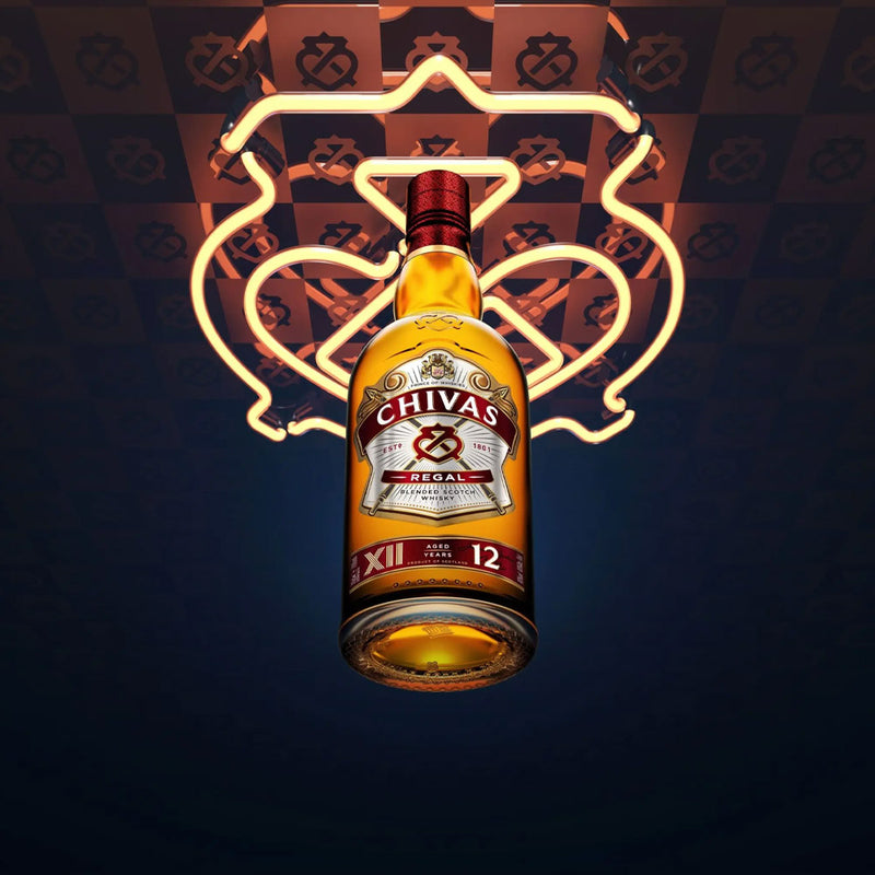 Chivas Regal 12 Year Old Blended Scotch Whisky ABV 40% 750ml (750ml - Cheaper per ml compared with 700ml -No Box)