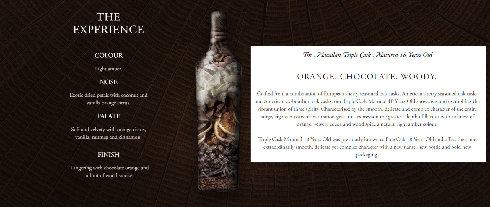 The Macallan 18 Year Old Triple Cask Matured 2019 Release Highland Single Malt Scotch Whisky ABV 43% 70cl with Gift Box