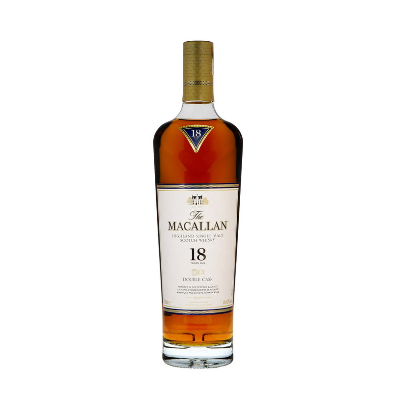 The Macallan 18 Year Old Double Cask 2022 Release Highland Single Malt Scotch Whisky ABV 43% 70cl with Gift Box