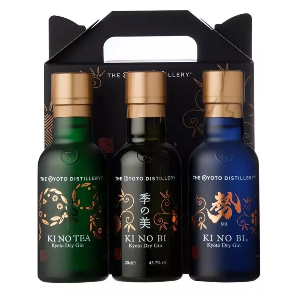Gift Set) Ki No Bi 3 x 200ml Gin Gift Set (Kyoto Dry Gin, Sei