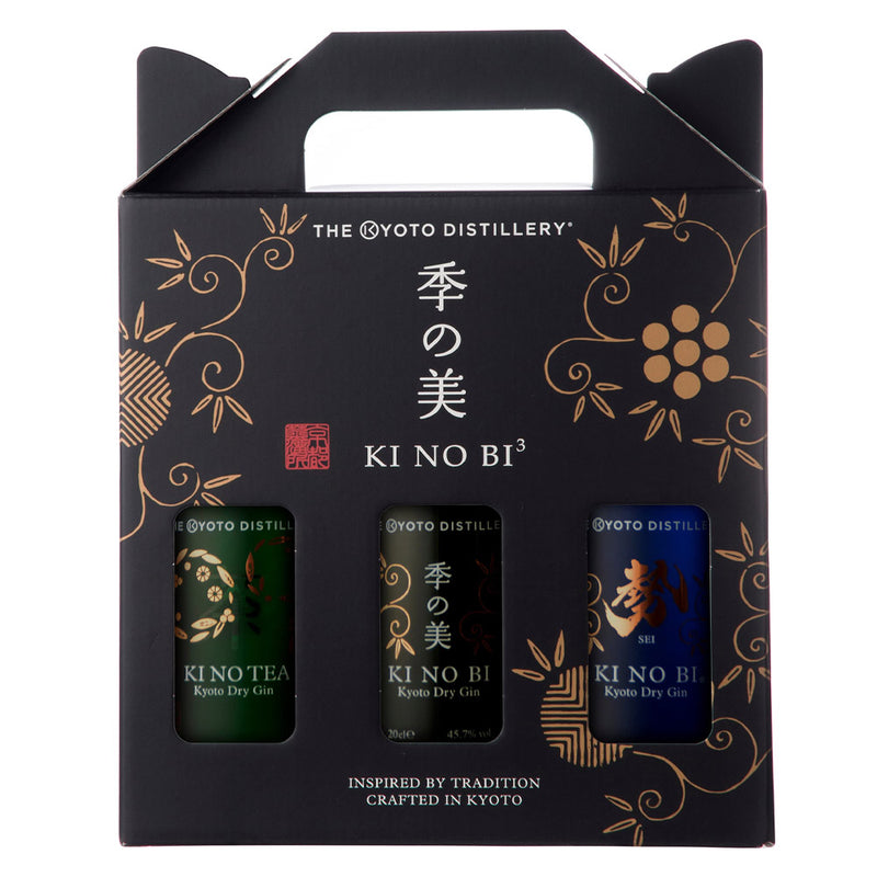 (Gift Set) Ki No Bi 3 x 200ml Gin Gift Set (Kyoto Dry Gin, Sei & Tea - 3 x 200ml)
