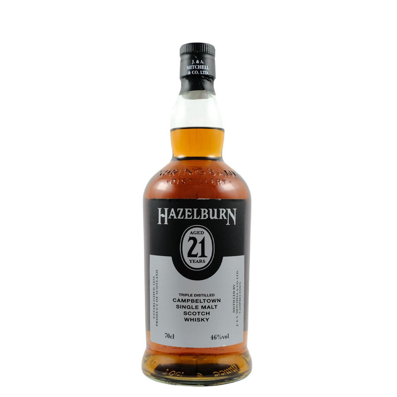 Hazelburn Aged 21 Years (Bottled in 2022) Triple Distilled Campbeltown Single Malt Scotch Whisky ABV 46% Vol 70cl / 700ml